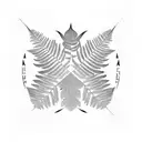 Fern Tree tattoo design idea