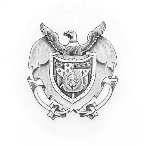 Irish and American flag with claddagh ring tattoo design idea