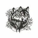 wolf couple tattoos tattoo design idea