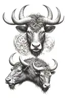 Taurus and Capricorn tattoo design idea