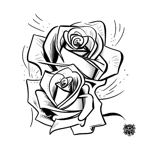 Rose warthog taz tattoo design idea