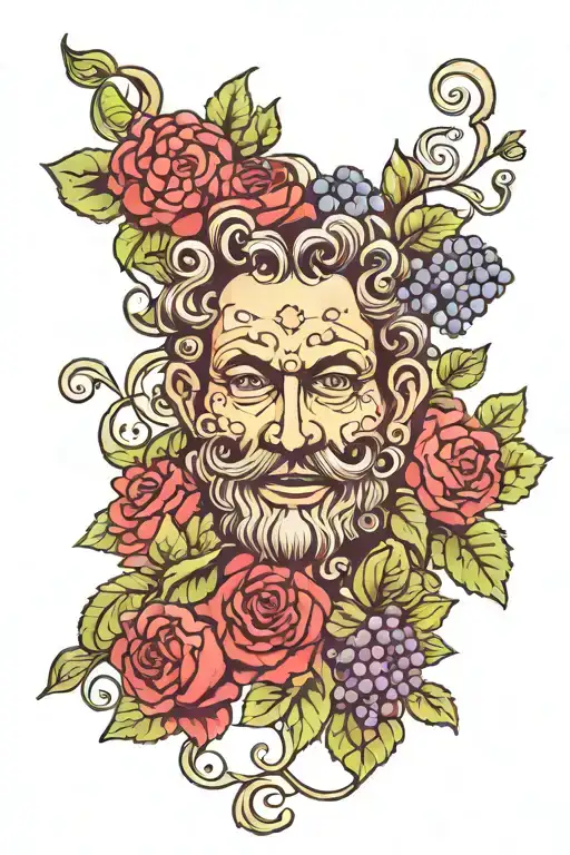Dionysus tattoo design idea