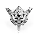 mayan tribal tattoo chest piece tattoo design idea