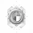 porsche logo  tattoo design idea