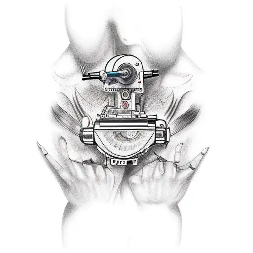 tattoo machine tattoo design idea