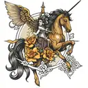 Sagittarius, love, warmth, relationship  tattoo design idea