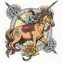 Sagittarius, love, warmth, relationship  tattoo design idea