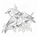 Birds of a feather, we should stick together, I know I said I'd never think I wasn't better alone tattoo design idea