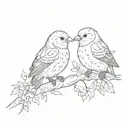 Birds of a feather, we should stick together, I know I said I'd never think I wasn't better alone tattoo design idea