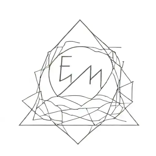 E M H tattoo design idea