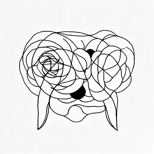 Minimalist with the phrase Solitude tattoo design idea