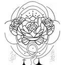 phrase Solitude tattoo design idea