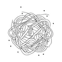 Minimalist with the phrase Solitude tattoo design idea