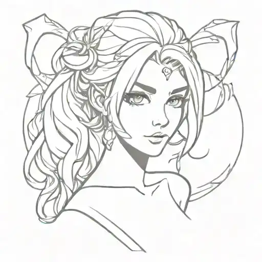 league of legends lux tattoo design idea