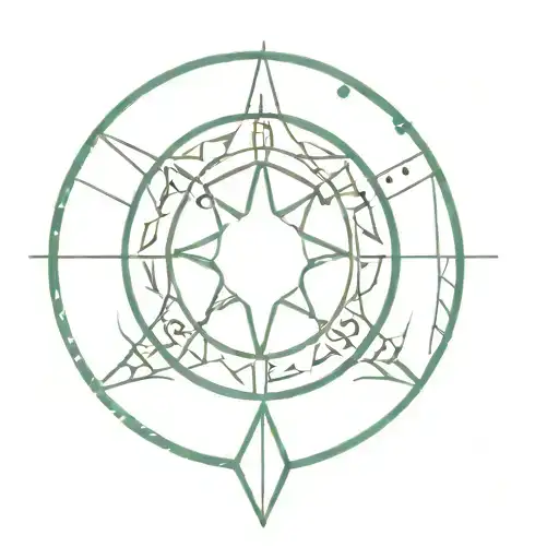gypsy flag Wheel and nigeria Outlines creative  tattoo design idea