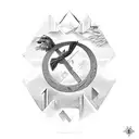 Greece mythology tattoo design idea