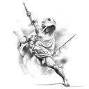 Greece mythology tattoo design idea