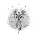 Peacock tattoo design idea