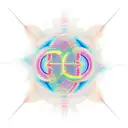 Fenix with binary geometry background tattoo design idea