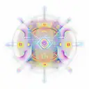 Fenix with binary geometry background tattoo design idea