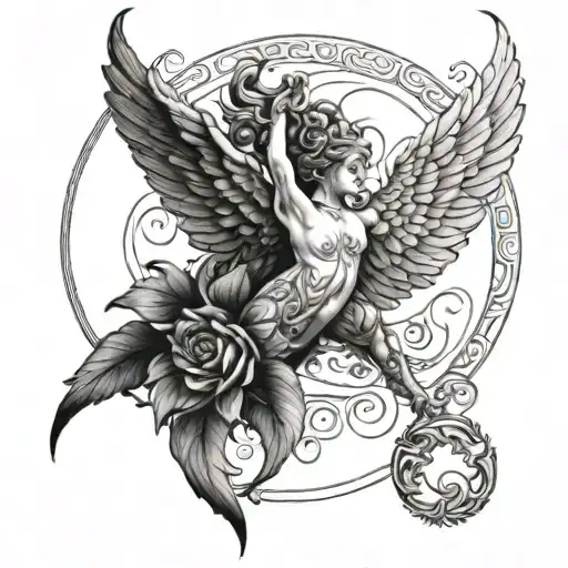 Eros tattoo design idea