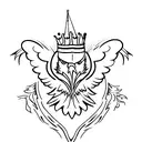 Eagle in flight tattoo design idea