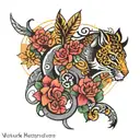 Vasuki tattoo design idea