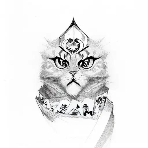 playing card tattoo design idea