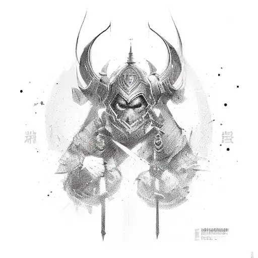 honor and strength tattoo design idea