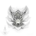 honor and strength tattoo design idea