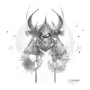 honor and strength tattoo design idea