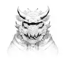 honor and strength tattoo design idea