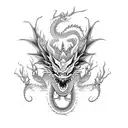 Dragon chino tattoo design idea