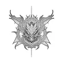 Dragon chino tattoo design idea