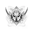 Straight Edge demon tattoo design idea