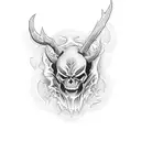 Straight Edge demon tattoo design idea