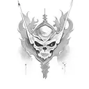 Straight Edge demon tattoo design idea