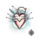 Crying Heart tattoo design idea