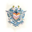 Crying Heart tattoo design idea