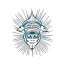 sol e lua tattoo design idea