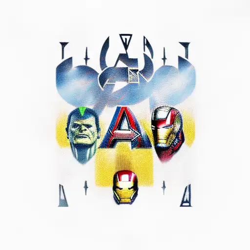 avengers  tattoo design idea