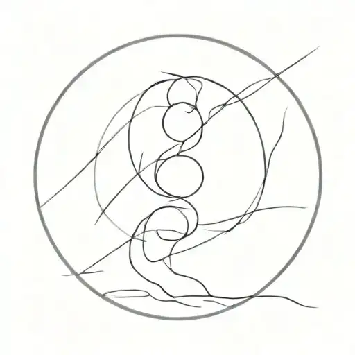 Show me a tattoo that represents balance which involves managing various aspects of life to maintain overall harmony tattoo design idea