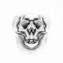 technology monkey skull parent tattoo design idea