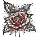 Rose tattoo design idea