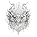 Ouroboros dragon tattoo design idea