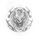 Ouroboros dragon tattoo design idea