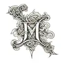 Fuck MS alphabets tattoo design idea