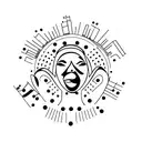 dancing queen tattoo design idea