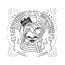 dancing queen tattoo design idea