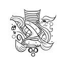 dancing queen tattoo design idea